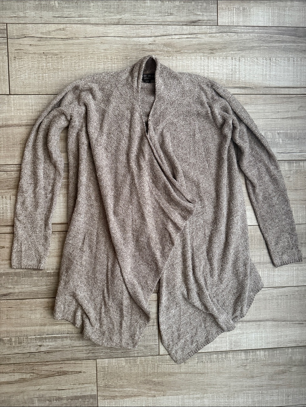 Barefoot Dreams Bamboo Chic Lite Circle Cardigan Heather Cocoa S/M Style 436